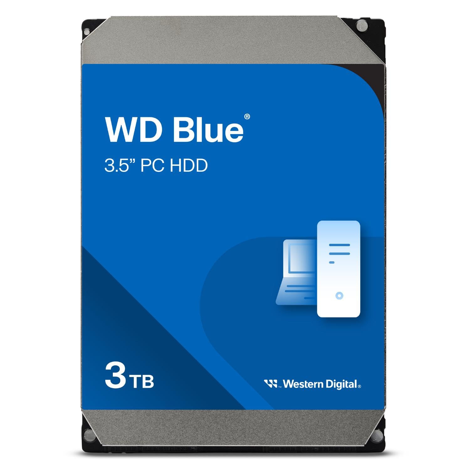 WD Blue 3TB Desktop Hard Disk Drive - 5400 RPM SATA 6 Gb/s 64MB Cache 3.5 Inch