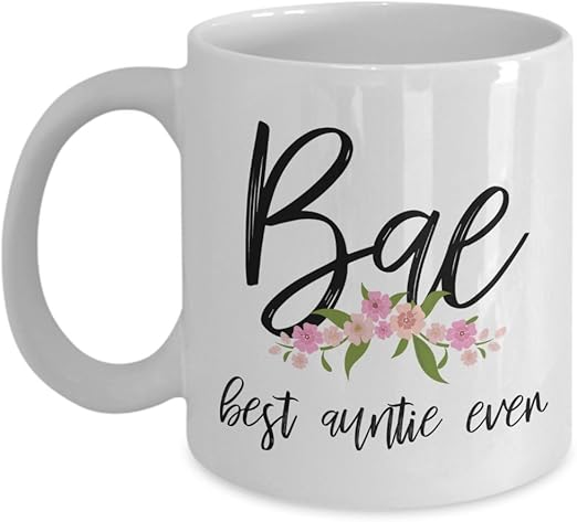 bae best aunt ever mug