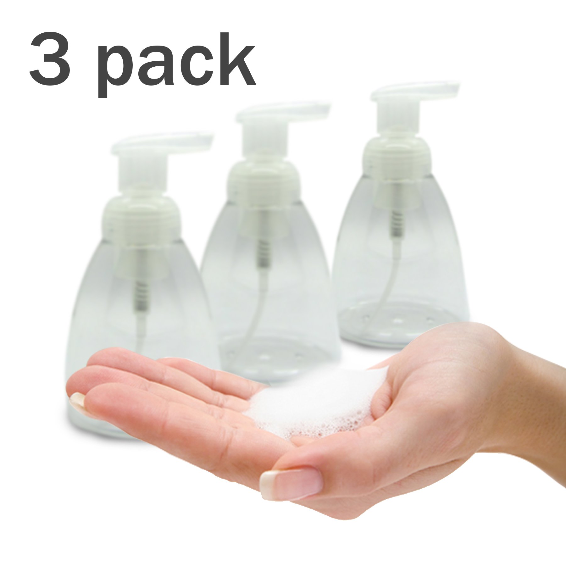Buy Foaming Soap Dispenser Set of 3 pack 300ml (10 oz) Empty Bottles