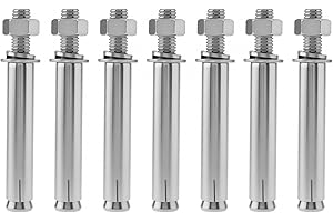 PNXKTXO 7 Pcs Expansion Bolt M10 100 mm 304 Stainless Steel External Hex Expansion Bolts Wall Concrete Anchor Bolts Kit