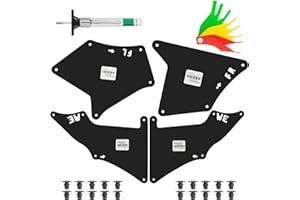 URMECCH Splash Guard Front Fender Liner Shield Seals Mud Flap For Toyota 4Runner 2003-2021 Land Cruiser Prado 2003-2021 FJ Cruiser 2007-2014 Lexus GX460 GX470 4PC-Set Replaces 53735-35150, 53886-35020