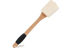 OWIIZI Back Loofah Scrubber Brush With Long Handle, Loofa Sponge Body Bath Scrubber For Shower, Natural Luffa Skin Exfoliatin
