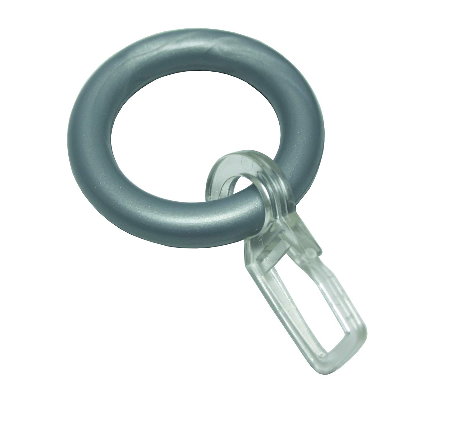 Gardinia Curtain Rings, ABS, Matte silver, 6 mm — image 1