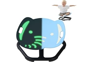 HAPPYMATY Spinning Chair for Autistic Kids, Glow-in-The-Dark Elephant Sensory Chair, Autism Sensory Toys, Sit and Spin Swivel Seat ADHD Must Haves, Supports Balance & Coordination, Ages 3+ (Blue)