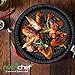 NutriChef Electric Hot Air Fryer Oven w/ Digital Display - Big 3.4 Qt Capacity Stainless Steel Kitchen Oilless Convection Power Multi Cooker w/ Basket, Pan - Use for Baking, Grill - PKAIRFR42 (Black)