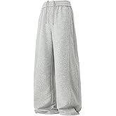 Vamtac Mens Baggy Sweatpants Wide Leg Sweatpant Casual Athletic Joggers Elastic Waisted Drawstring Trousers Loose Pant