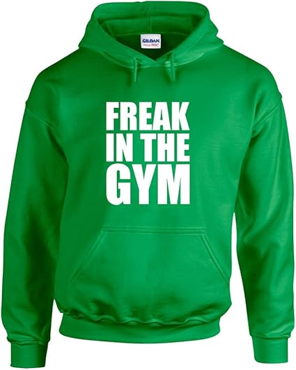 Amazon 変な人がジムにいる Freak In The Gym プリント パーカー セーター 通販