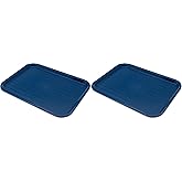 Carlisle FoodService Products Cafeteria Tray | 12" x 16" | Blue | Pack of 2 | Fast Food