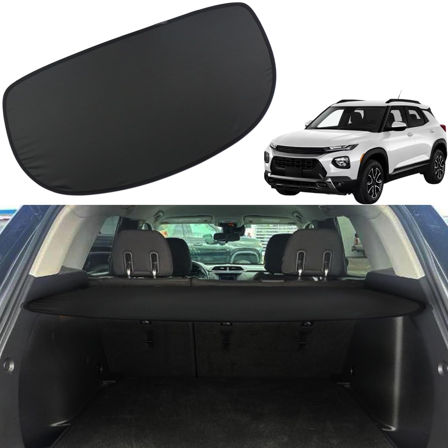 Photo 1 of Liizoo Cargo Cover for Chevy Chevrolet Trailblazer 2021-2024 2025 Accessories Rear Trunk Cover Trunk Security Cover Shielding Shade Black