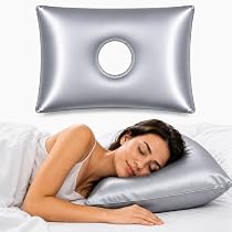 Gliterra Rectangular Satin Silk Piercing Pillow, Soft High R