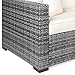 Best Choice Products 3-Seat Outdoor Wicker Patio Sofa w/Removable Cushions, Gray