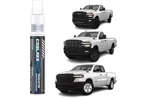 COSLAKE Car Touch Up Paint(Bright White(PW7/GW7)) for Dodge Ram, Car Paint Scratch Repair Kit, Quick & Easy Solution to Repair, 2 in 1 Scratch Remover Pen with 2PCS Disposable Micro Applicators