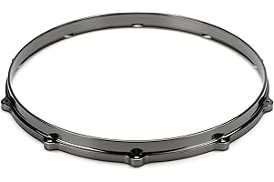 Tama Die Cast 10-Lug Snare Drum Hoop - 14 inch - Black Nickel - Batter Side