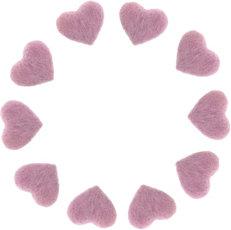 Amazon Com Heart Shape Felt Wool Beads Balls Pom Pom Handmade Diy For Craft Dream Catcher Baby Mobile Pompom Home Decor Nursery Party Props Pink 30mm 10pcs Home Kitchen