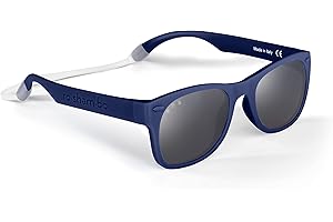 ROSHAMBO BABY ROSHAMBO Unbreakable Baby Sunglasses with Strap BPA-free – Girls Boys 0-24 months Infants – Polarized Lens, Assembled in USA