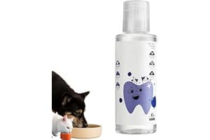 KKINYAS Dental Water Additive, Specialized Dental Care Formula，Natural Flavorless Teeth Cleaning Mouthwash, Freshens Dog Breath & Promotes Healthy Gums, Easy Daily Use for All Pet 200ml/6.76fl.oz（1pcs）