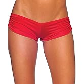 BodyZone Women's Scrunch Shorts Underwear, Red, One Size