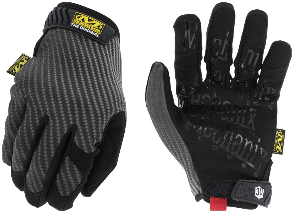 Mechanix Wear Original Carbon Black Safety Work Gloves (Medium, Black/Grey)