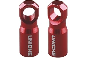 UNICHE Bike Presta Valve Cap with Valve Core Removing Function, Fits Presta French Valves on MTB, Road Bikes, Gravel Bikes (Red)