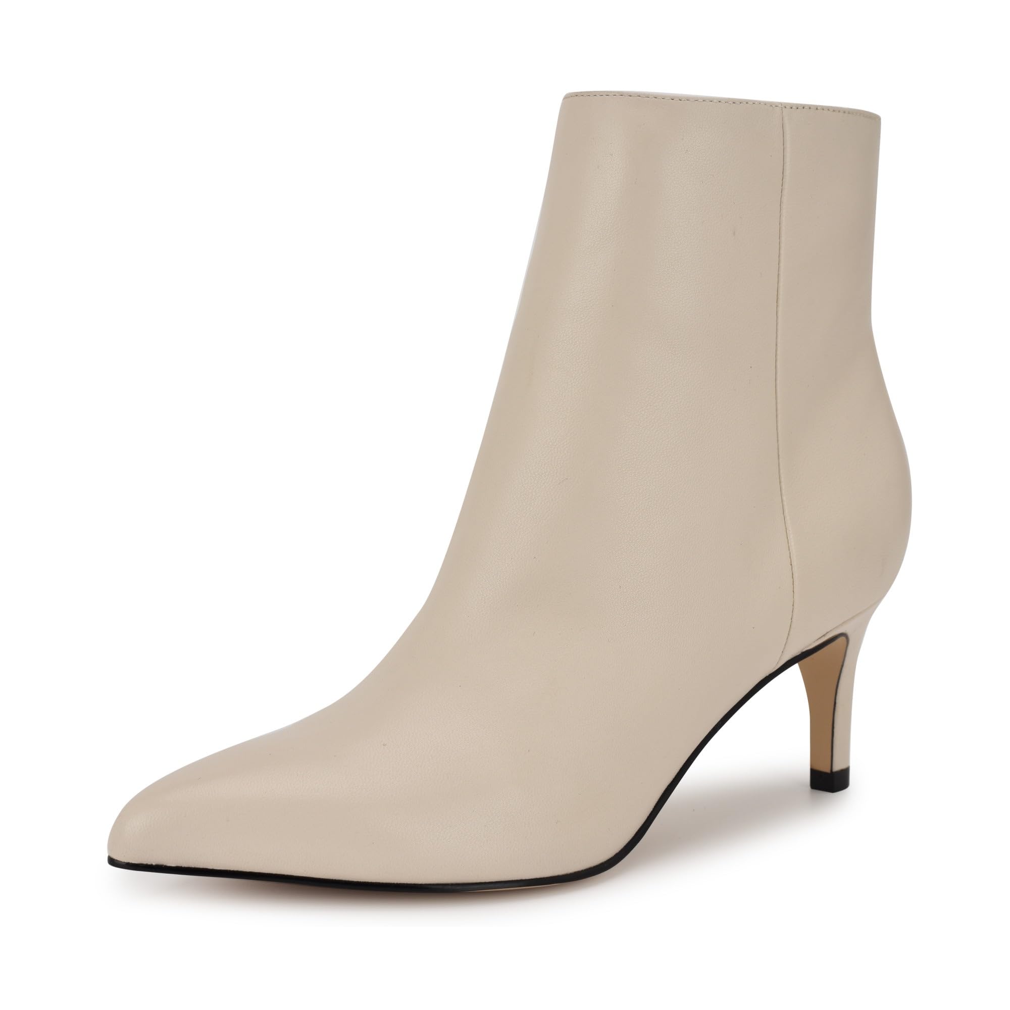 Nine West Women’s Sheeba Bootie, Cream Leather 150, 10