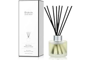 Brakula Reed Diffuser Set, 100ml Bamboo & White Tea Scented Essential Oil Diffuser, Home Fragrance for Living Room, Bathroom, Office