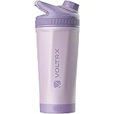 VOLTRX ChillMix Shaker Bottle Insulated Stainless Steel - USB C Rechargeable Electric Protein Shake Mixer, Shaker Cups for Protein Shakes and Meal Replacement, Dream Purple, 16 oz