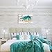 SUMGAR Beach Canvas Wall Art for Bathroom Rustic Teal Octopus Pictures Ocean Farmhouse Paintings Cute Coastal Artwork Prints for Living Room Bedroom Nursery, 16x24 inch