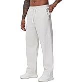 THE GYM PEOPLE Men's Baggy Fleece Workout Sweatpants with Pockets Drawstring Lounge Athletic Running Pants