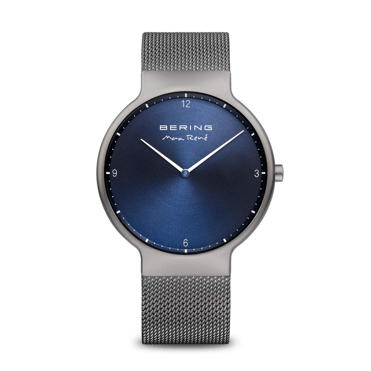 BERING Men Analog Quartz Max René Collection Watch with stainless steel Strap and Sapphire Crystal 15540-077, Grey/Grey, 40 mm — image 1