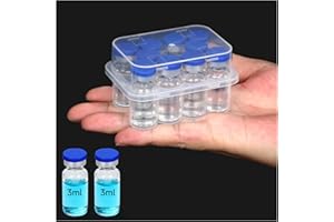 DawnBox 3ml Vial Holder, 3ml Peptide Case for Firdge, 1PCS 3ml Vial Storage case 10-Shot Peptide & Insulin Organizer for Frid