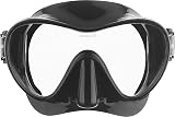 Cressi F1 Frameless Diving Mask Anti-Fog Tempered Glass Black One Size view 2