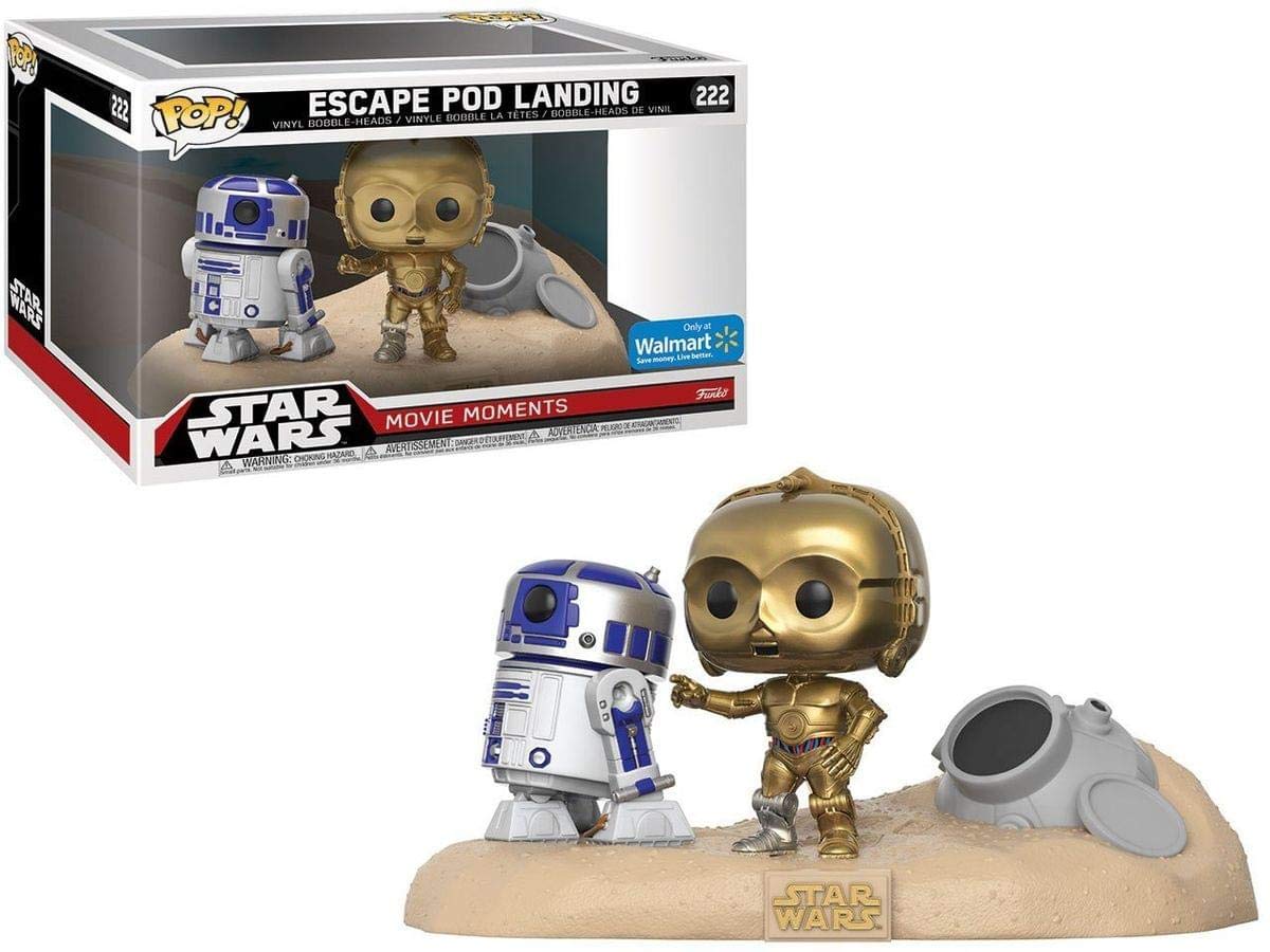 Star Wars Funko Pop #222 Movie Moments Escape Pod Landing, R2-D2 & C-3PO