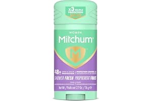 Mitchum Women Solid Stick Antiperspirant and Deodorant, 48H Sweat & Odour Protection, Shower Fresh, 76g