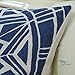 CaliTime Canvas Throw Pillow Cover Case for Couch Sofa Home Decoration Modern Compass Geometric 20 X 20 Inches Navy Blue