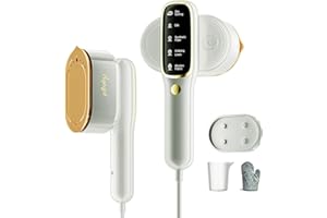 Steamer for Clothes, Travel Portable Handheld Turbo Steamer 5Mode Smart Display, 15s Heat-up Horizontal & Vertical Wrinkle Re