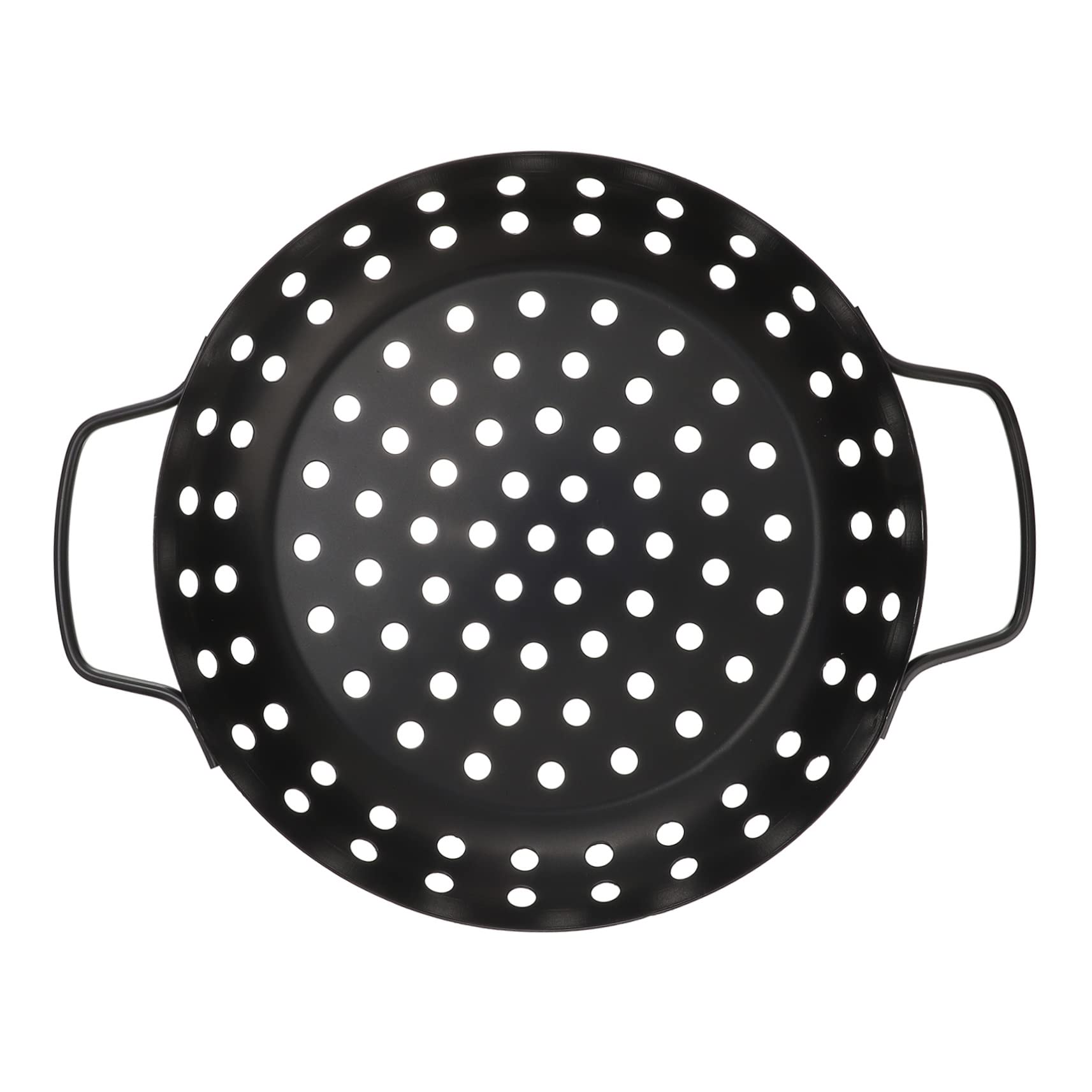 BIUDECO Bbq Drain Pan Stovetop Grill Pan Frying Pans Nonstick with Lid Barbeque Grill Perforated Grill Pan Rotisserie Basket Vegetable Grill Basket Camping Barbecue Pan Barbecue Plate Wok