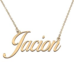 HUAN XUN Customized Custom Simple Any Name Necklace