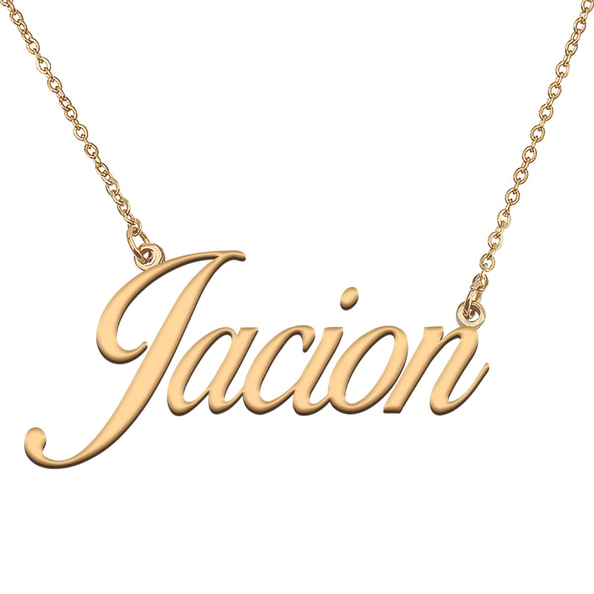 HUAN XUN Customized Custom Simple Any Name Necklace
