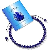 Pendlixy Adjustable Natural Small Gemstone Beaded Bracelet Gravel Beads Crystal Healing Bracelet for Women Reiki Spiritual Jewelry Gifts