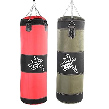 Leer Sandsacke Schwer Boxen Boxsack Training Haken Kette Workout Set Boxer Weitere Sportarten Boxen