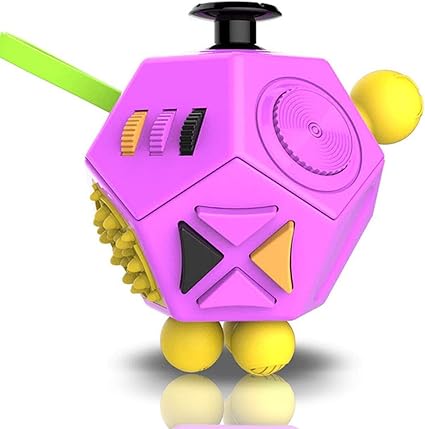 12 Sided Fidget Cube Dodecagon Fidget Toy For Children And Adults Stress And Anxiety Relief Depression Anti For All Ages With Adhd Add Ocd Autism Best Toy Green Purple Amazon Ca Toys