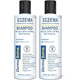 Dermasolve Eczema Relief Shampoo - Flare Control Scalp & Dandruff Free Therapy That Protects, Moisturizes, and Repairs Skin for Kids & Adults - Steroid Free (2-Pack)