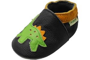 SAYOYO Baby Shoes Soft Leather Sole Infant Toddler Prewalker Shoes
