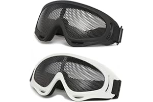 ARMADIO Airsoft Protective Goggles High Density Metal Mesh Goggle Military Tactical Goggles Safety Glasses for Outdoor Sports