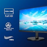 Philips 241V8LA 24" FHD 75Hz 4ms VA Monitor Speakers LowBlue Flickerfree HDMI view 6