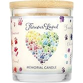 One Fur All Pet Memorial Candle - Non-Toxic, Scented Pet Remembrance Gift - Sympathy Gift for Loss of Cat and Dog