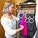 Scarf Hanger or Scarf Organizer - is a 2 pack Great for Small Spaces Use Behind a Door or in a Closet