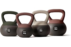 WeGym Soft Kettlebells with Cushioned Impact-Resistant Base and Anti-Slip, Wide-Grip Handle for Home Workouts, Weightlifting, and Full Body Strength Training