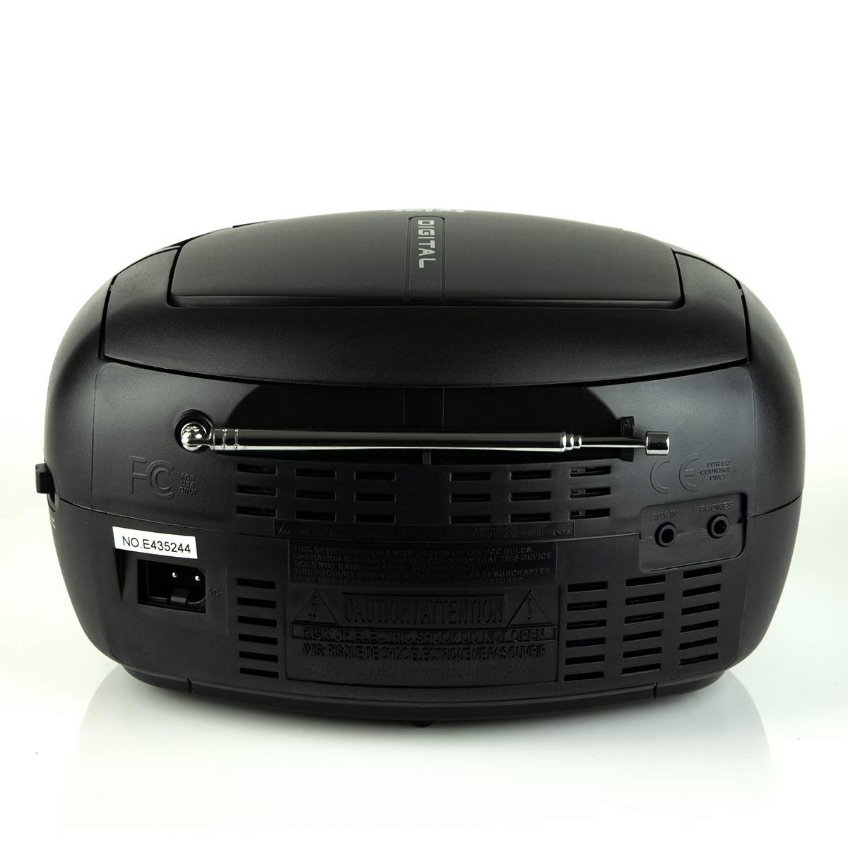 Tyler TAU101BL Portable Sport Stereo CD Player Single Disc, Speakers
