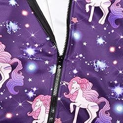 Hoodie for Girls Unicorn Zip Up Jackets Sweatshirt